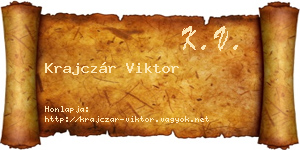 Krajczár Viktor névjegykártya